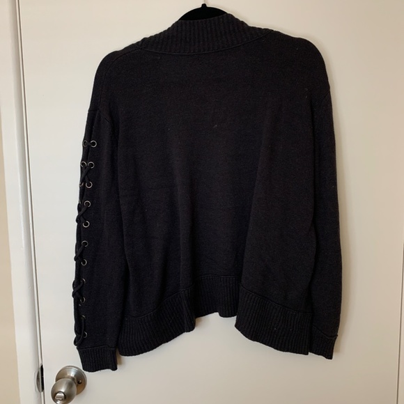 n:PHILANTHROPY Cardigan with Criss Cross Sleeve Detail | Medium/Large - Picture 2 of 3